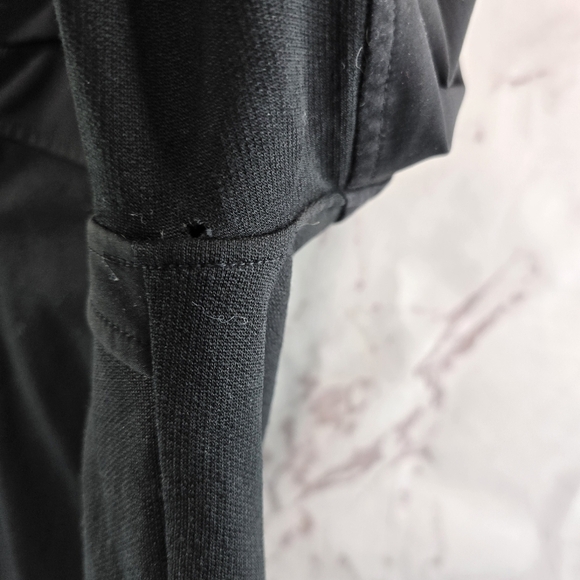 Icebreaker Jacket Womens Medium Black Wool Full Zip Coat Mid Layer Wind Hooded - Picture 10 of 14